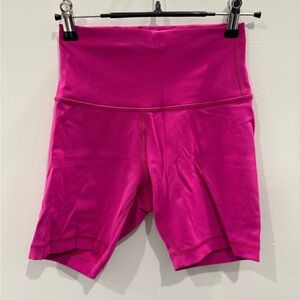 Pink Lululemon Biker Shorts